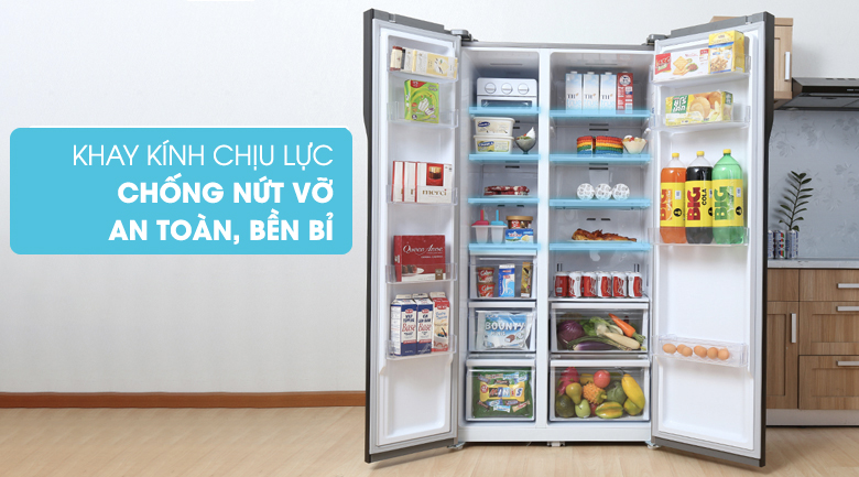  Khay kính chịu lực - Tủ lạnh Samsung RS552NRUA9M/SV