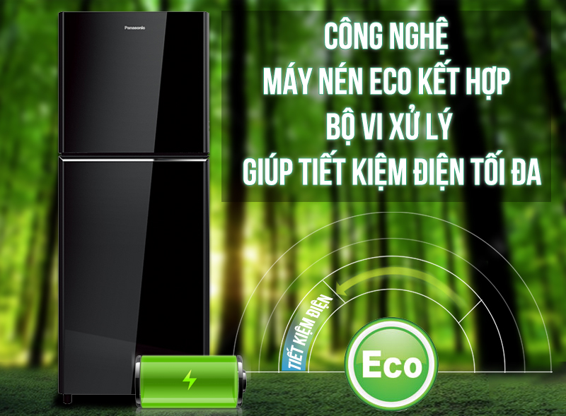công nghệ Eco của tủ lạnh Panasonic NR-BN201GKVN công nghệ Eco của tủ lạnh Panasonic NR-BN201GKVN