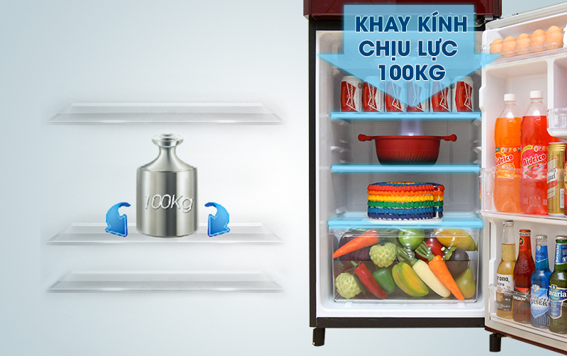 Khay kính chịu lực của tủ lạnh Panasonic 186 lít NR-BN201GAVN Khay kính chịu lực của tủ lạnh Panasonic 186 lít NR-BN201GAVN