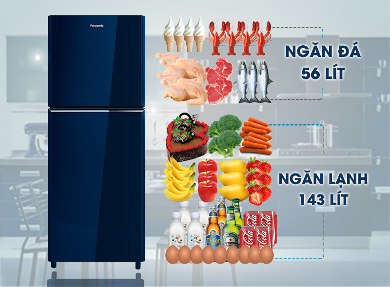 Tủ lạnh Panasonic 199 lít NR-BN211GAVN Tủ lạnh Panasonic 199 lít NR-BN211GAVN
