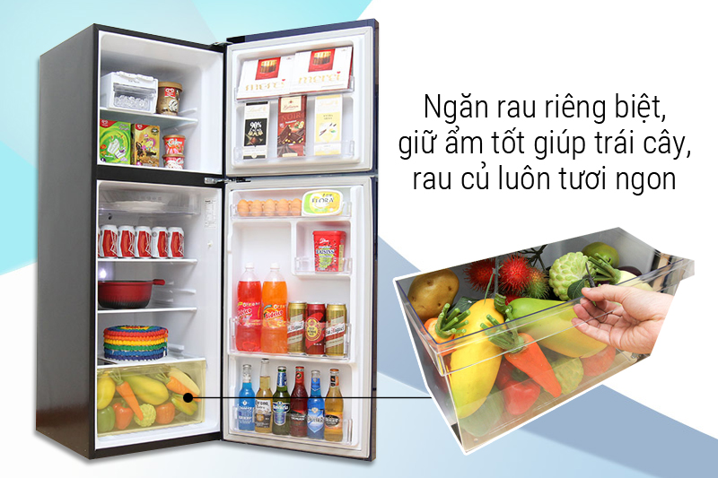 Ngăn rau quả riêng biệt