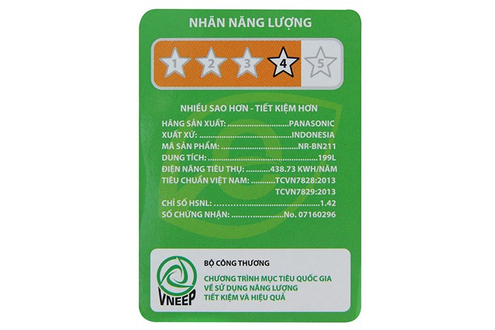 Tủ lạnh Panasonic 199 lít NR-BN211GRVN Màu Đỏ