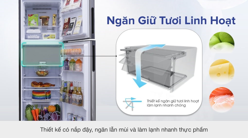 Tủ lạnh Sharp Inverter 224 lít SJ-X251E-SL