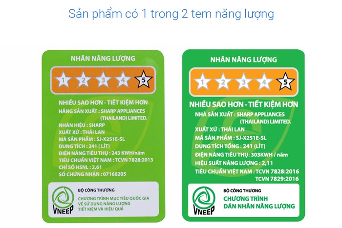 Tủ lạnh Sharp Inverter 224 lít SJ-X251E-SL Màu Xám