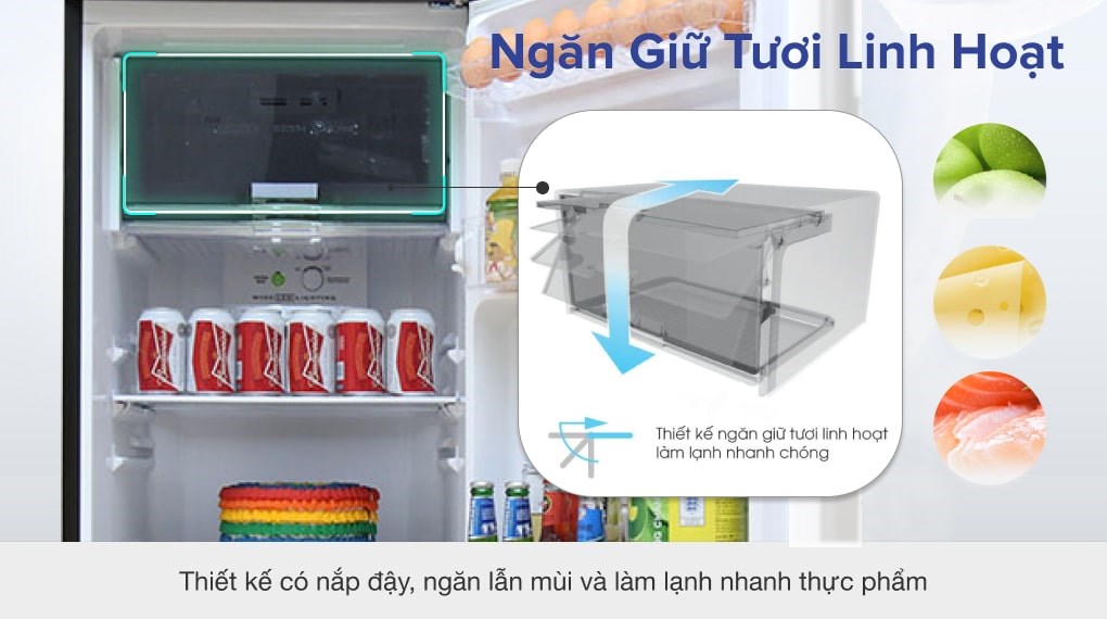 Tủ lạnh Sharp Inverter 253 lít SJ-X281E-DS