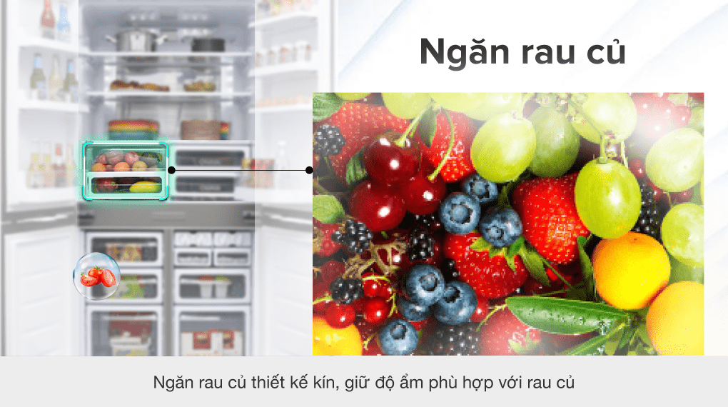 Tủ lạnh Sharp Inverter 605 lít SJ-FX680V-ST