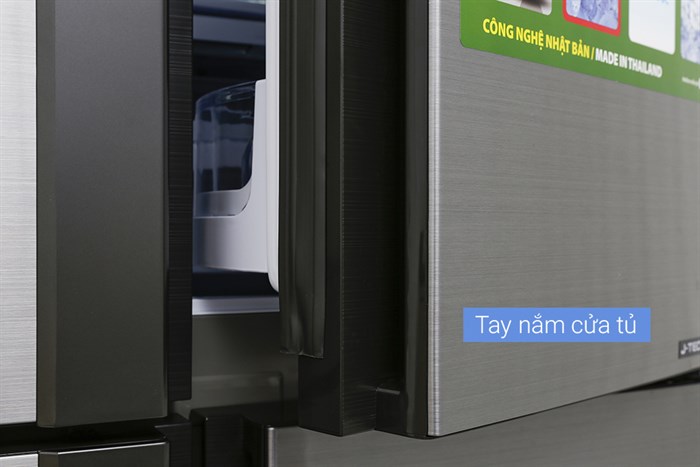 Tủ lạnh Sharp Inverter 605 lít SJ-FX680V-ST Màu Xám