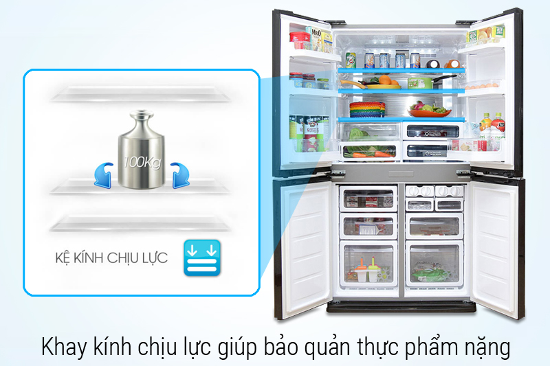 Khay kệ bằng kính chịu lực