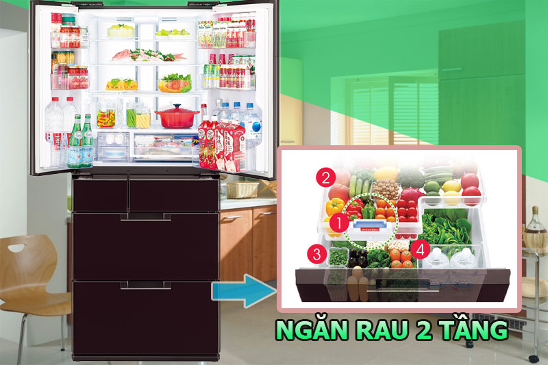Trang bị 2 ngăn rau