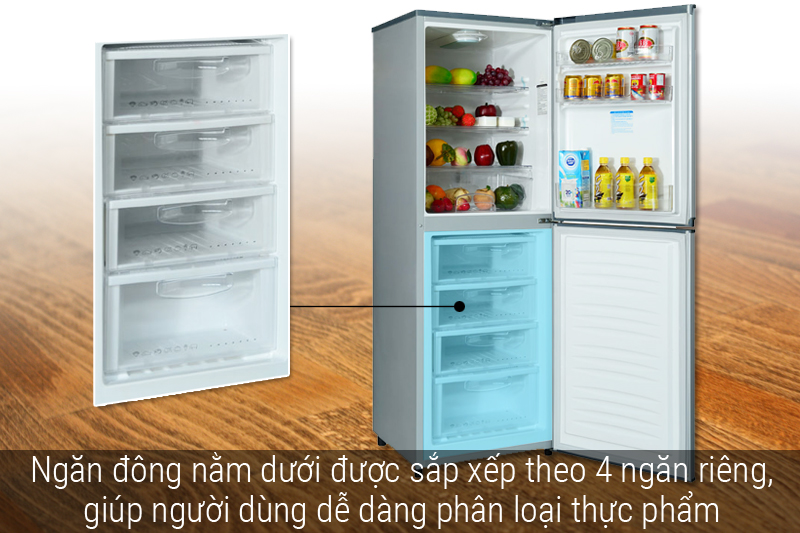 Ngăn đông lớn bằng ngăn mát