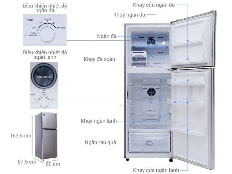 Tủ lạnh Samsung 299 lít RT29K5012S8/SV Tu-lanh-samsung-rt29k5012s8-sv