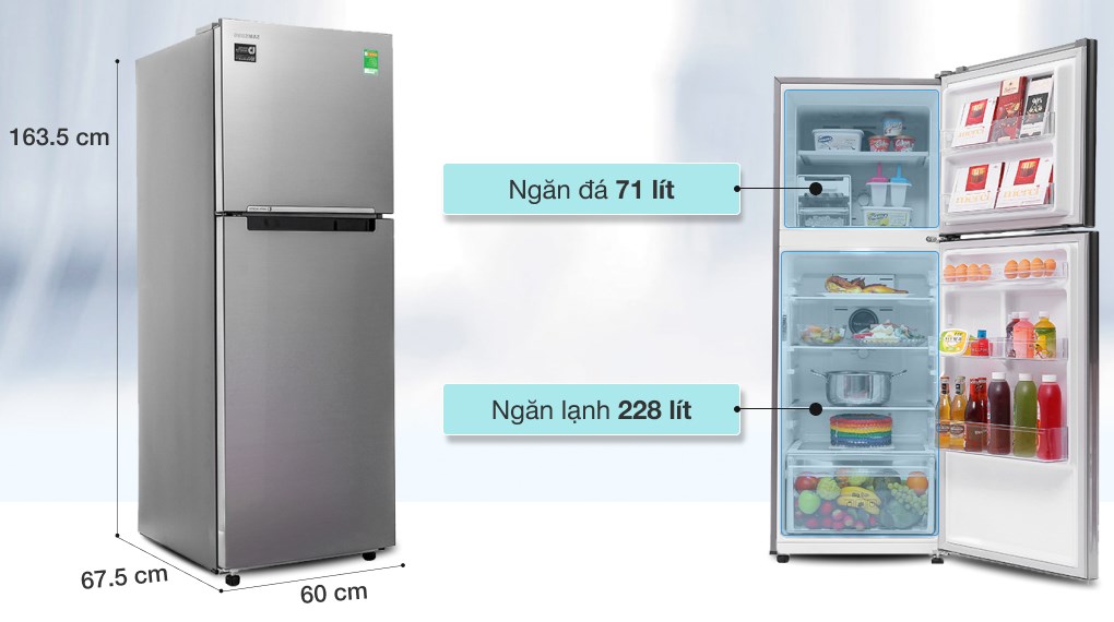 Tủ lạnh Samsung Inverter 299 lít RT29K5012S8/SV