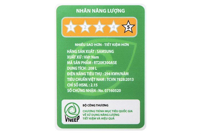 Tủ lạnh Samsung Inverter 208 lít RT20K300ASE/SV Màu Xám