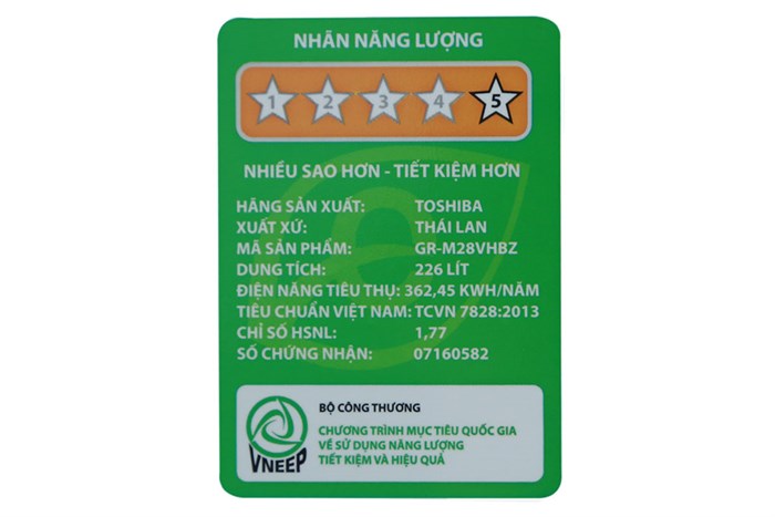 Tủ lạnh Toshiba Inverter 226 lít GR-M28VHBZ(UKG) Màu Đen