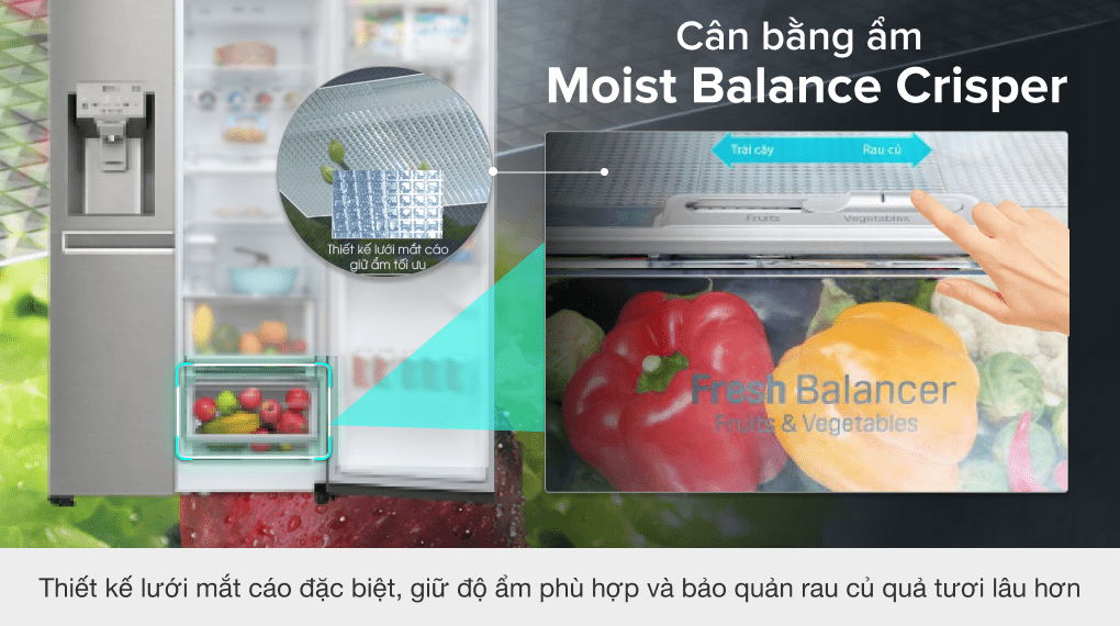 Tủ lạnh LG Inverter 601 lít GR-P247JS