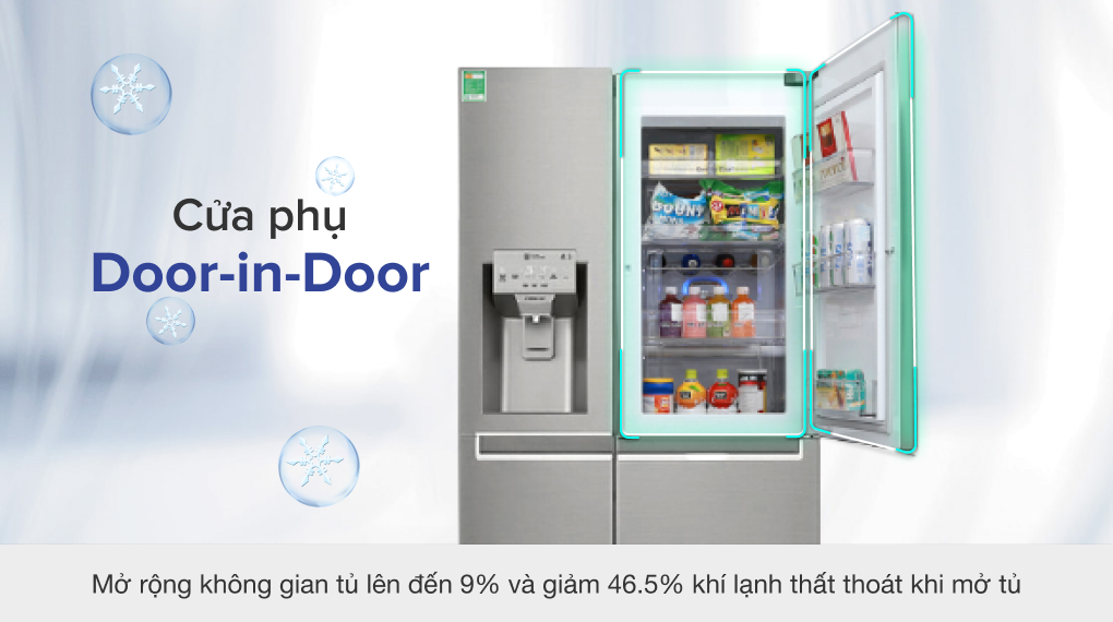 Tủ lạnh LG Inverter 601 lít GR-P247JS