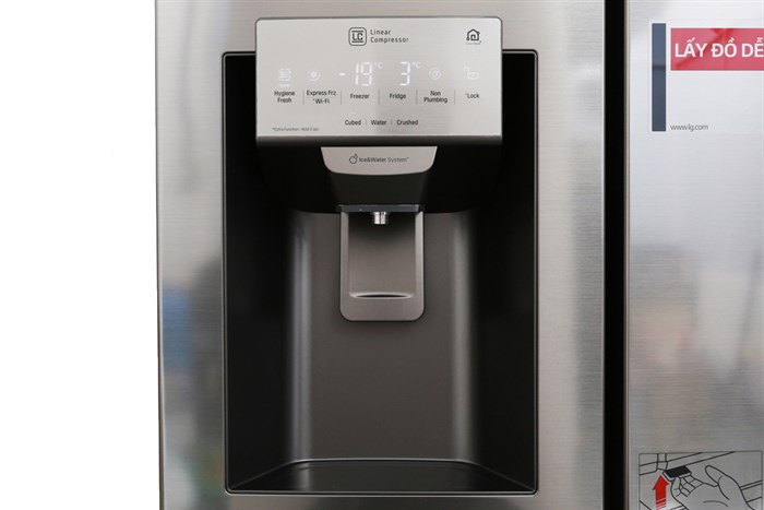 Tủ lạnh LG Inverter 601 lít GR-P247JS Màu Inox