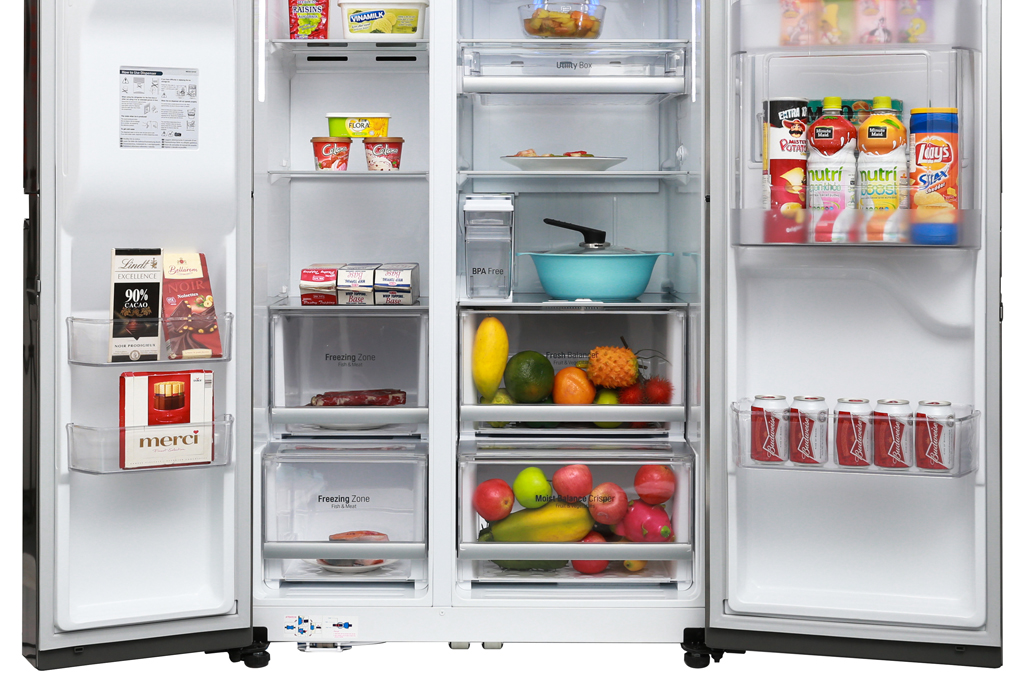 Tủ lạnh LG Inverter 601 lít GR-P247JS Màu Inox