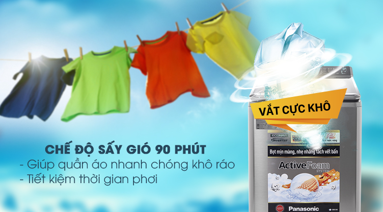 Máy giặt Panasonic Inverter 16 kg NA-FS16V5SRV