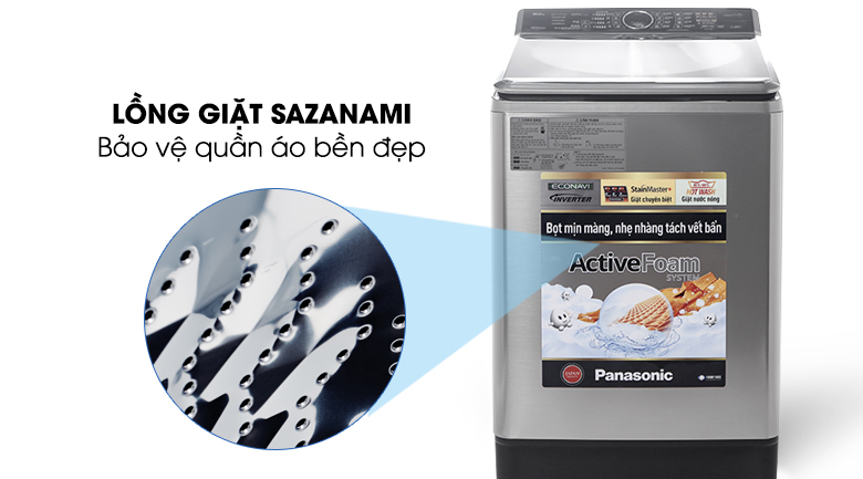 Máy giặt Panasonic Inverter 16 kg NA-FS16V5SRV