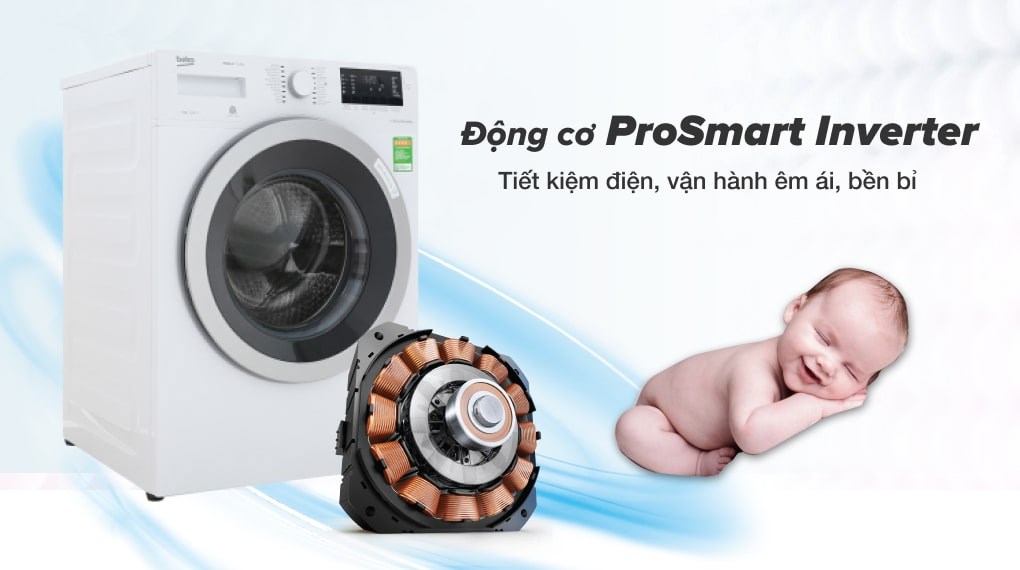 Máy giặt Beko Inverter 9 kg WMY 91283 PTLB2