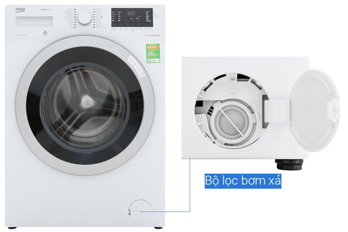 Máy giặt Beko Inverter 9 kg WMY 91283 PTLB2 Màu Trắng