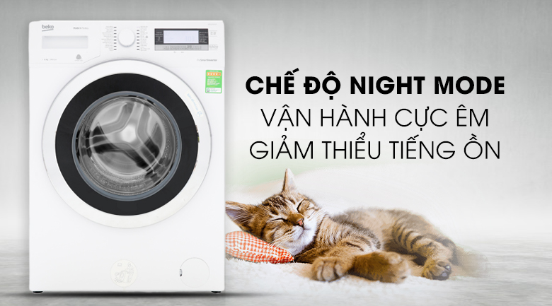 Công nghệ Night Mode - Máy giặt Beko Inverter 11kg WTE 11735 XCST