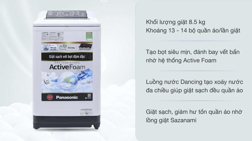 Máy giặt Panasonic 8.5 kg NA-F85A4HRV - 2