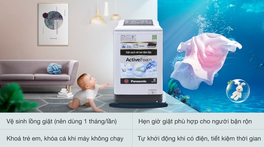 Máy giặt Panasonic 8.5 kg NA-F85A4HRV - 16