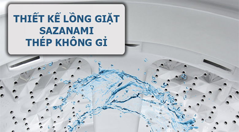 Lồng giặt Sazanami - Máy giặt Panasonic 8.5 kg NA-F85A4HRV