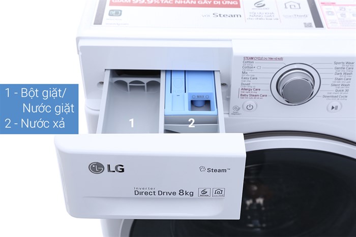 Máy giặt LG Inverter 8 kg FC1408S4W1