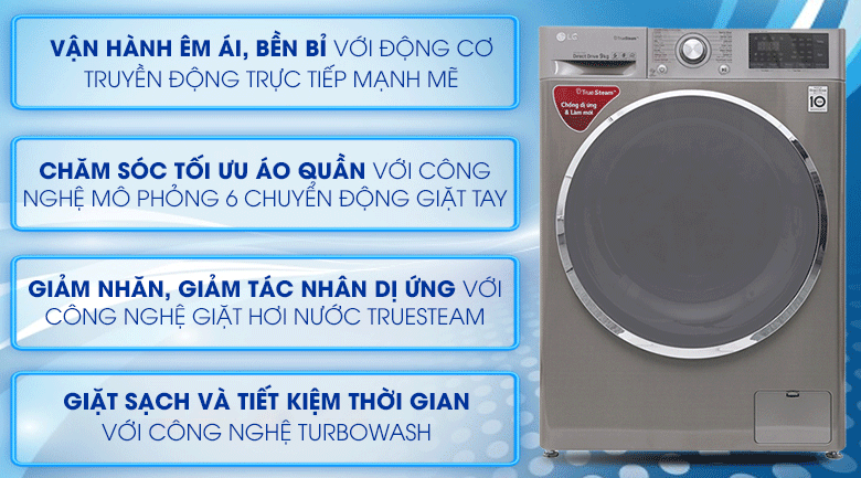 Máy giặt LG FC1409S2E giá rẻ, có trả góp - dienmayxanh.com