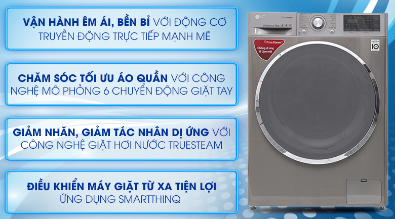Máy giặt LG Inverter 9 kg FC1409S2E - 2