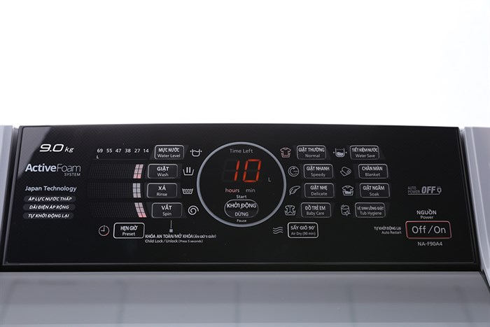 Máy giặt Panasonic 9 kg NA-F90A4GRV Màu Xám
