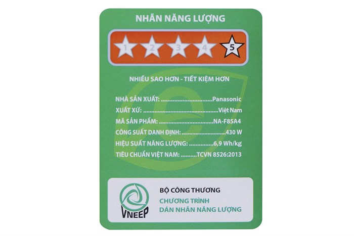 Máy giặt Panasonic 8.5 kg NA-F85A4GRV Màu Xám