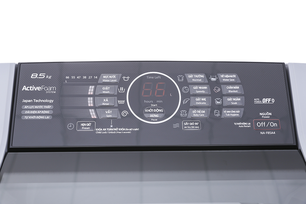 Máy giặt Panasonic 8.5 kg NA-F85A4GRV Màu Xám