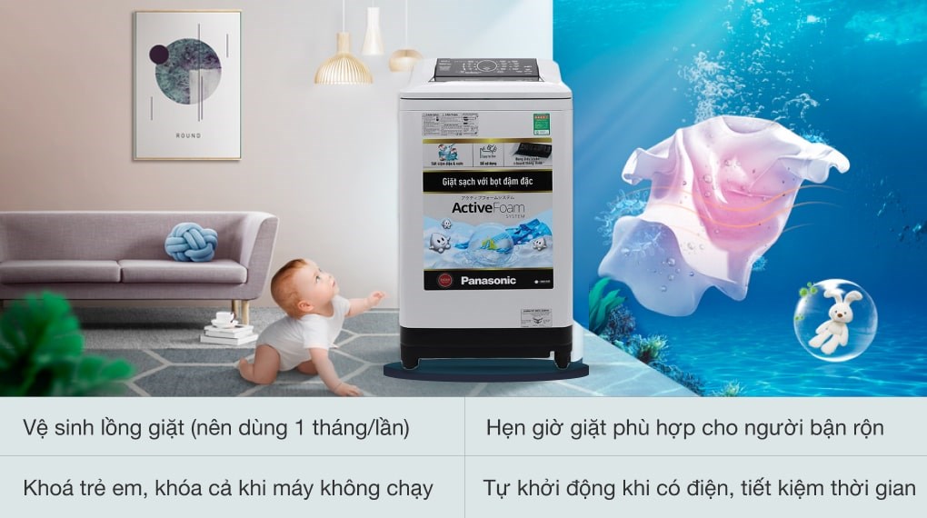 Máy giặt Panasonic 10 kg NA-F100A4GRV