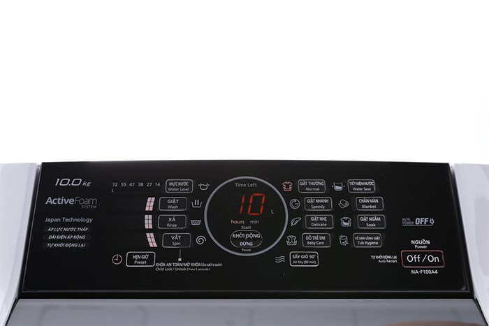 Máy giặt Panasonic 10 kg NA-F100A4GRV Màu Xám