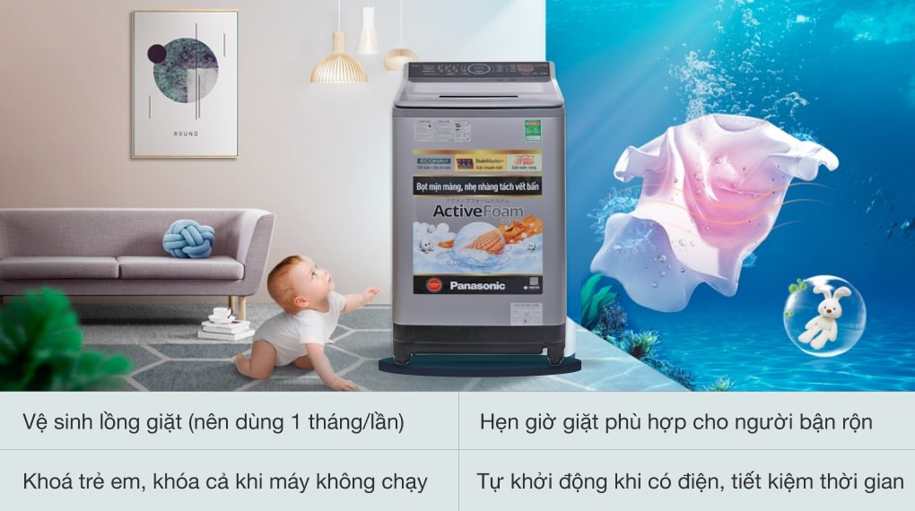 Máy giặt Panasonic 10 kg NA-F100V5LRV