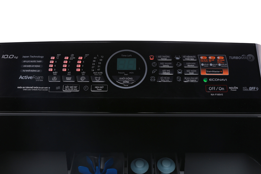 Máy giặt Panasonic 10 kg NA-F100V5LRV Màu Bạc