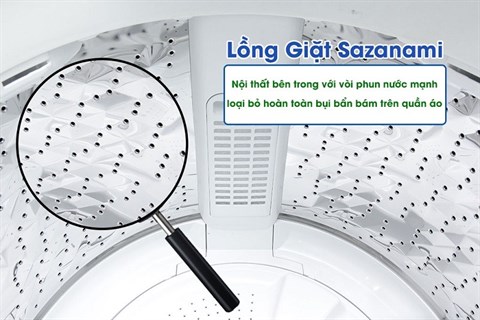 Lồng giặt không gỉ - Máy giặt Panasonic 10 kg NA-F100V5LRV