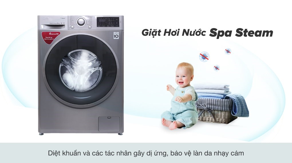 Máy giặt LG Inverter 8 kg FC1408S3E