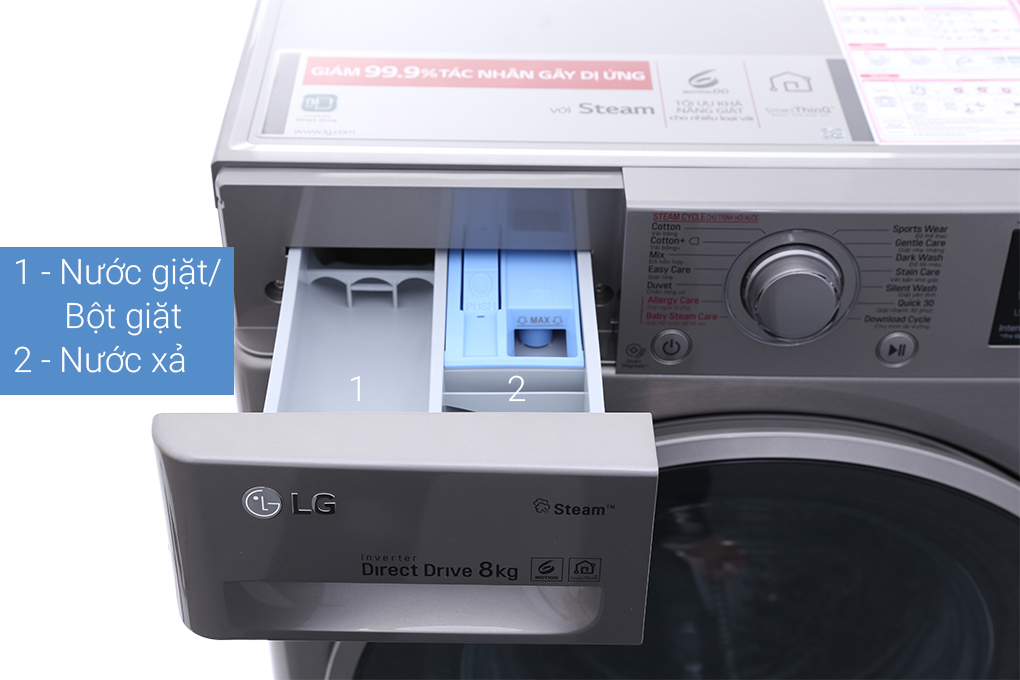 Máy giặt LG Inverter 8 kg FC1408S3E - 4