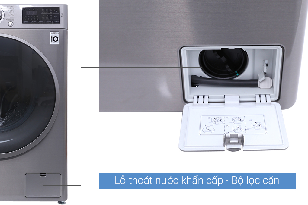 Máy giặt LG Inverter 8 kg FC1408S3E - 7