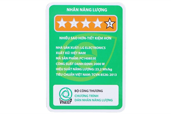 Máy giặt LG Inverter 8 kg FC1408S3E Màu Đen - Xám