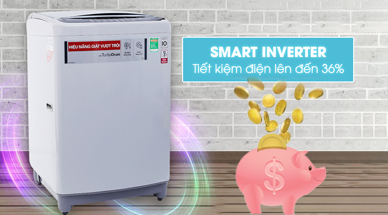 Máy giặt LG Inverter 10.5 kg T2350VSAW