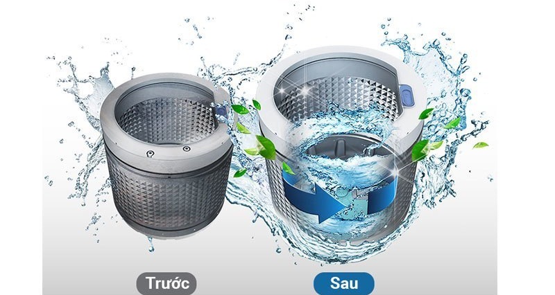 Tiện lợi với tính năng tự động vệ sinh lồng giặt Tiện lợi với tính năng tự động vệ sinh lồng giặt