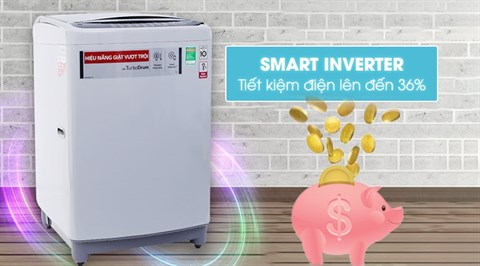 Công nghệ Smart Inverter - Máy giặt LG Inverter 11.5 kg T2351VSAM