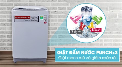 Punch +3 - Máy giặt LG Inverter 11.5 kg T2351VSAM