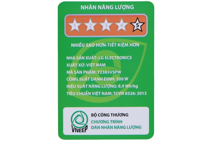 Máy giặt LG 8.5 kg T2385VSPM